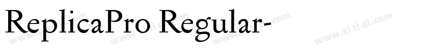ReplicaPro Regular字体转换